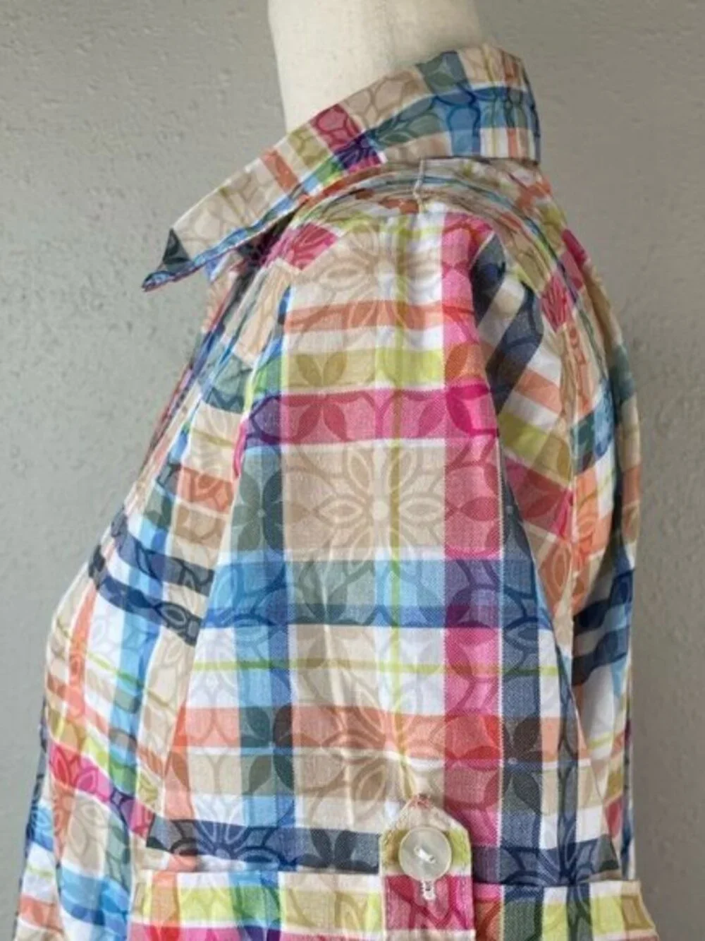 Alfred Dunner Short Sleeve Button Down Shirt Size S EUC - Picture 4 of 6